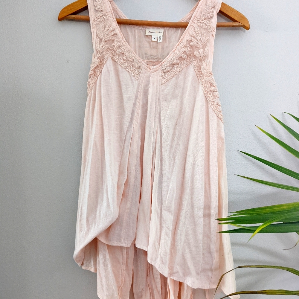 Anthropologie Meadow Rue Crochet Lace Tank Top